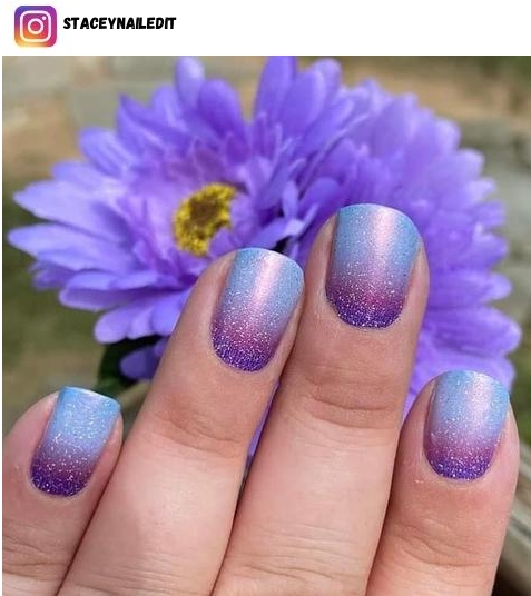 purple ombre nail design ideas