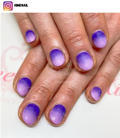 purple ombre nail design