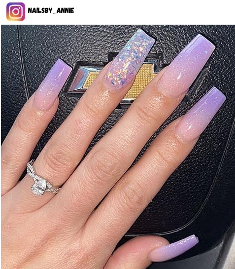 purple ombre nail designs