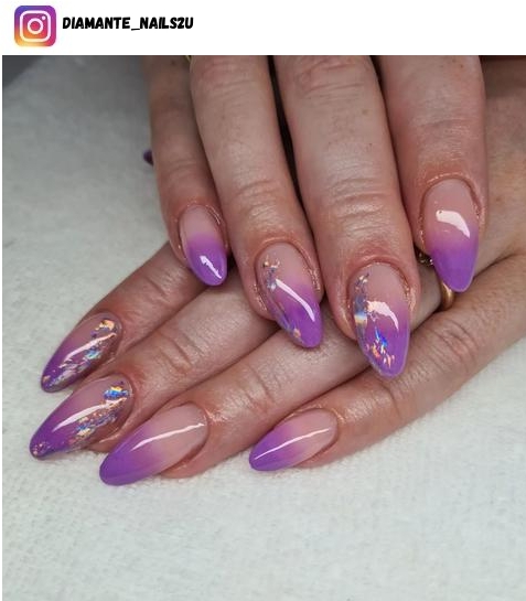 purple ombre nail design ideas