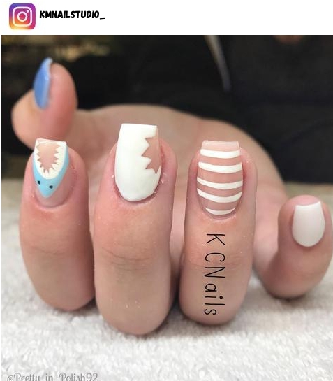 shark nail design