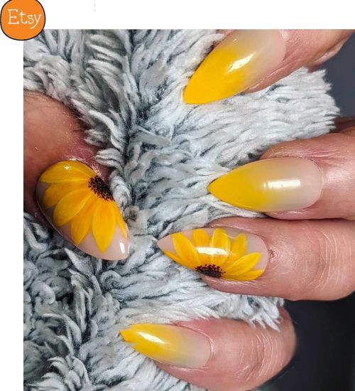 10 Stunning Sunflower Nail Art Designs to Brighten Up Your Day