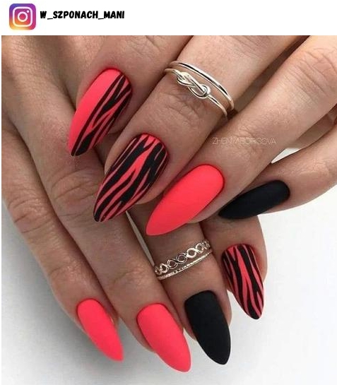 tiger nail design