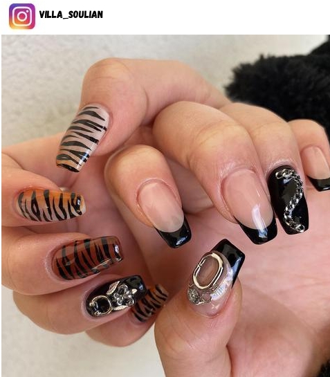tiger nail design ideas