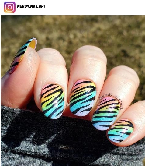tiger nail polish design