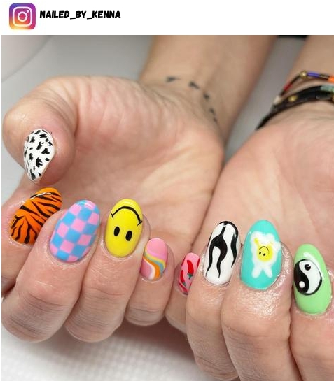 tiger nail designs