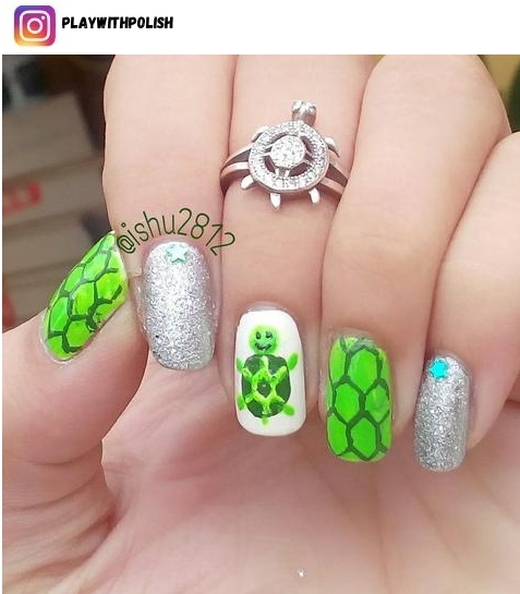turtle nail art