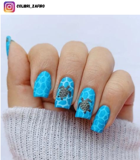 turtle nail polish design
