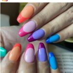 colorful french tip designs