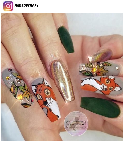 fox nail art