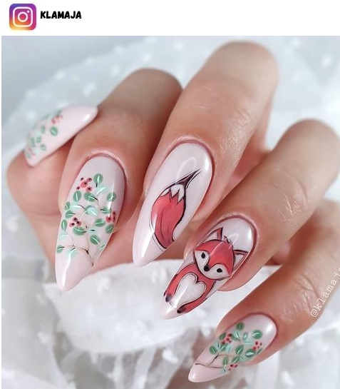 fox nail design ideas