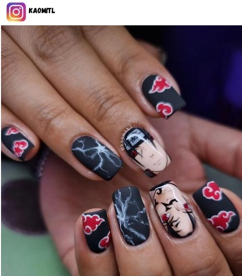 54 Naruto Nail Art Designs for 2023 - Nerd About Town