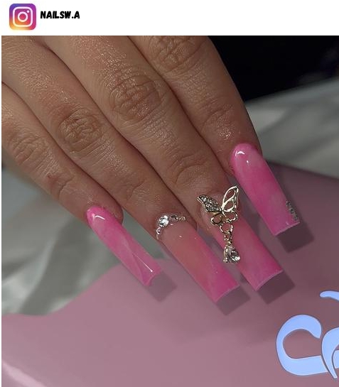  pink marble nail designs