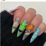 Rugrats nail designs
