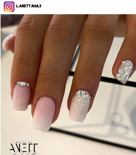 short wedding nail design