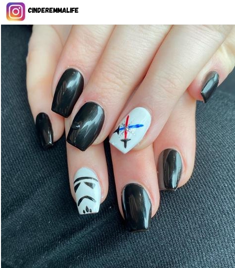 star wars nail polish design