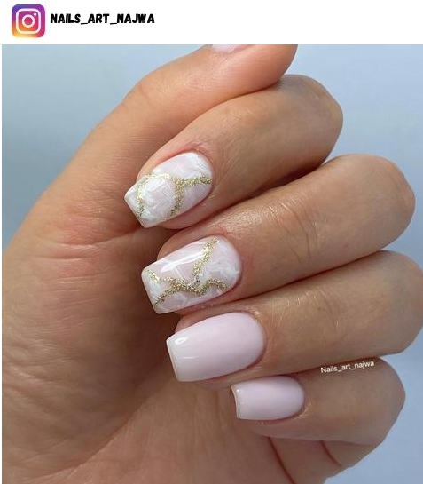 white marble nail design ideas