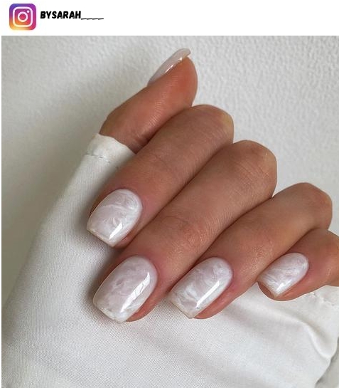 white marble nail design ideas