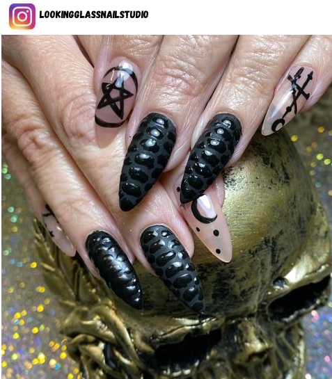wiccan nail art