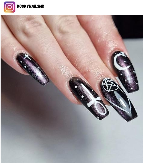 wiccan nail design ideas