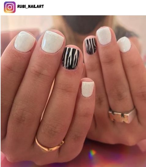 zebra nail designs