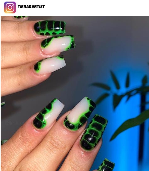 crocodile nail polish design