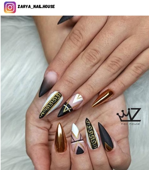 egyptian nail polish design