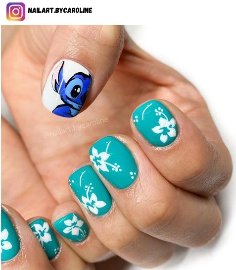 Lilo and Stitch nails