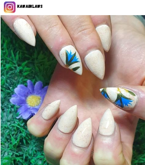 Lotus Flower nail designs