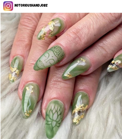Lotus Flower nail