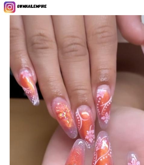 Lotus Flower nail art