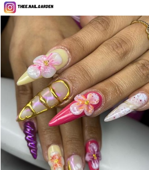 Lotus Flower nail ideas