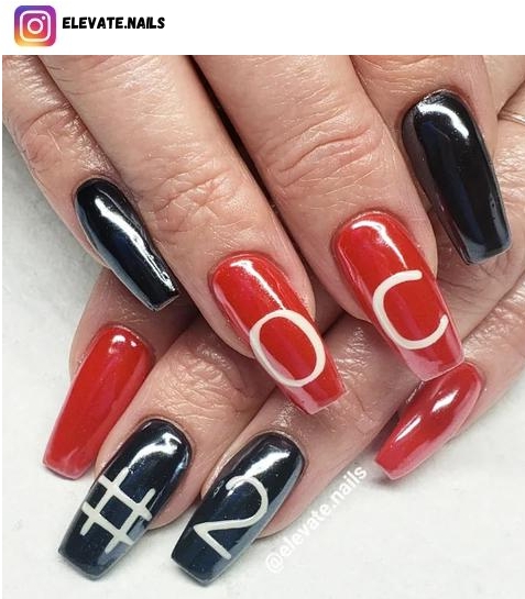 basketball nail designs