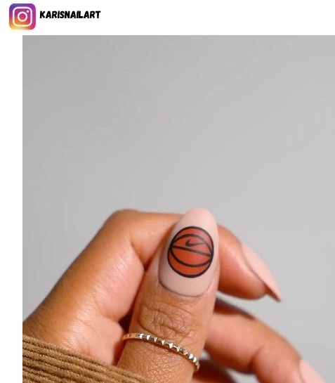 basketball nail design