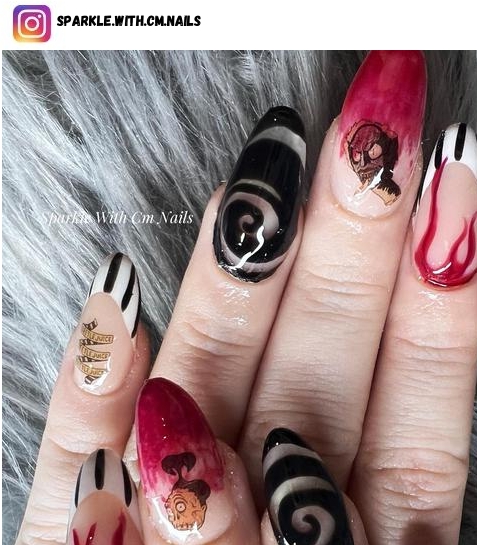 beetlejuice nails
