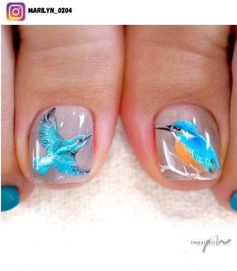 bird nail ideas