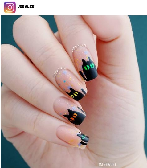 black cat nails