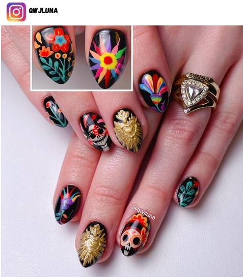 day of the dead nail
