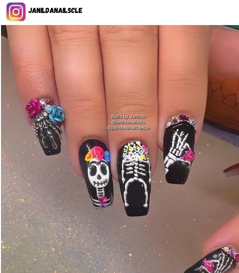 day of the dead nails