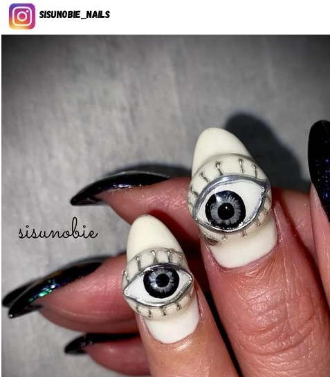 eyeball nail design