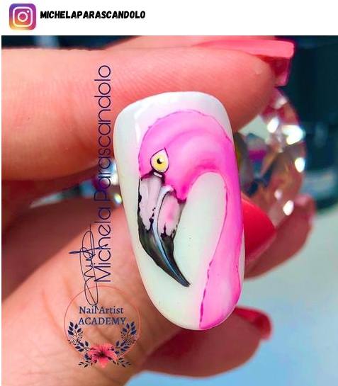 flamingo nail