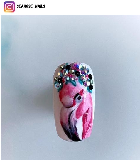 flamingo nail