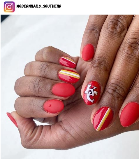 kc chiefs nail designs