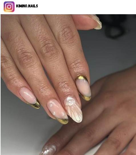 seashell nail design