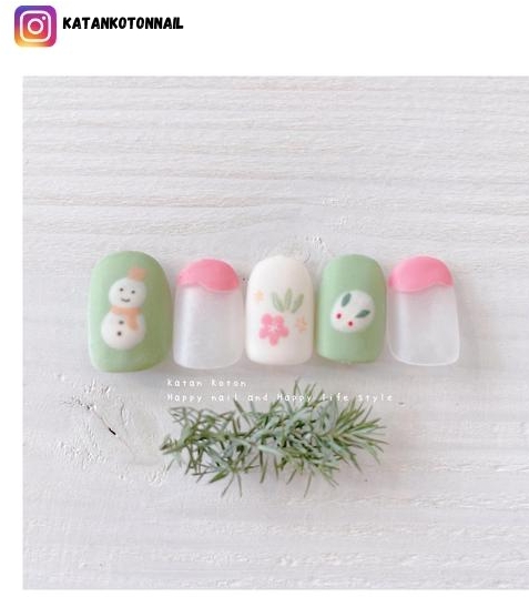 snowman nail ideas