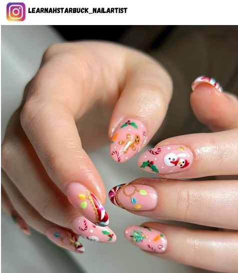 snowman nails