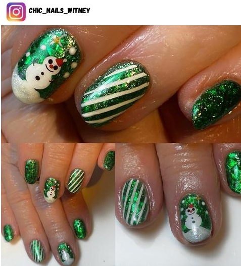 snowman nail ideas